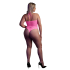 Body with Halter Neck - Plus Size - Neon Pink