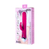 JOS BALLE, Vibrator with clitoral stimulator with moving balls, silicone, pink, 23 cm