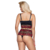Bra and Briefs black/red XL