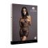 High Lace Neck Net Mini Dress - One Size