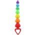 ToyJoy Anal Play Rainbow Heart Beads