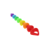 ToyJoy Anal Play Rainbow Heart Beads