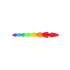 ToyJoy Anal Play Rainbow Heart Beads