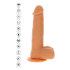 ToyJoy Get Real Rotating Beads & Vibrating Dildo 21 cm