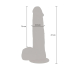 ToyJoy Get Real Rotating Beads & Vibrating Dildo 21 cm