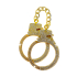 Taboom Bondage in Luxury Diamond Wrist Cuffs Gold