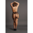 Striped, Fishnet Garterbelt - Plus Size