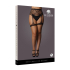 Striped, Fishnet Garterbelt - Plus Size