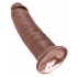 King Cock Dildo z jądrami 25,4cm ciemny brąz