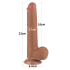 Realistyczne Dildo z przyssawką i jądrami - Jak prawdziwy 22cm Lovetoy