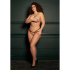 Sophia - Brief with Open Crotch and Buttock , Adjustable Slider and Golden Details - Plus Size