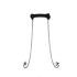 Silicone Bit Gag with Nipple Clamps - Black