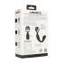 Vibrating Silicone Prostate Stimulator with Cock and Ball Ring - Black