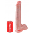 King Cock Naturalne Dildo z jądrami 33cm