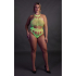 Body with Grecian Neckline - Plus Size - Neon Green