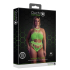 Body with Grecian Neckline - Plus Size - Neon Green