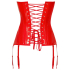 Vinyl Corset red L