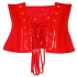 Vinyl Waist Cincher red S