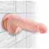 Grube dildo z jądrami i przyssawką 17,8 cm King Cock