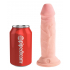 Dildo żylaste 3D z przyssawką 15 cm King Cock