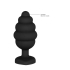 Ribbed Diamond Heart Plug - Large