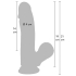 Realistic Dildo Liquid Silicone 19 cm