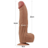 12\'\' King Sized Sliding Skin Dual Layer Dong