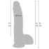 Realistic Dildo Liquid Silicone 23 cm