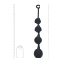 Silicone Waterdrop Anal Balls - XL - 50mm - Black