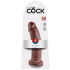 Dildo King Cock brązowy realistyczny 22,9cm