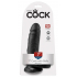 Realistyczne Dildo King Cock czarne dł. 17,8cm