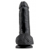 Realistyczne Dildo King Cock czarne dł. 17,8cm