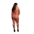 Long-Sleeved Net Mini Dress - Queen Size