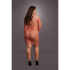 Long-Sleeved Net Mini Dress - Queen Size