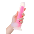 Dildo z przyssawką świecący różowy i twardy wariat 22cm Toyfa