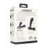 Vibrating and Tapping Silicone Prostate Massager with Ball Stimulator - Black