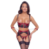 Shelf Bra Set black/red XL