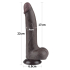 8.5\'\' Sliding Skin Dual Layer Dong Black