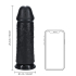 Extra Thick Straight without Balls 10 / 25,4 cm - Black