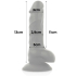 COCK MILLER - HARNESS + SILICONE DENSITY ARTICULABLE COCKSIL 19.5 CM