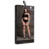 Ananke XII - Three Piece with Choker, Bandeau Top and Pantie with Garters - Plus Size