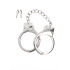 Taboom Bondage Essentials Silver Plated BDSM Handcuffs