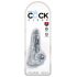 Dildo King Cock Clear z jądrami i przyssawką 10,2cm