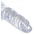 Dildo King Cock Clear z jądrami i przyssawką 10,2cm