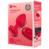 Vibrating Heart Plug M/L Red