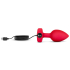 Vibrating Heart Plug M/L Red