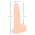 Dildo z naturalnie ruchomą skórą 18,7cm Nature Skin - Jak Prawdziwe