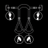 FETISH SUBMISSIVE - OPEN LEGS POSITION WITH NOPRENE LINING HANDCUFFS