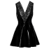 Vinyl Dress with Lace S