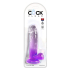 KingCockClear 7 w balls purple